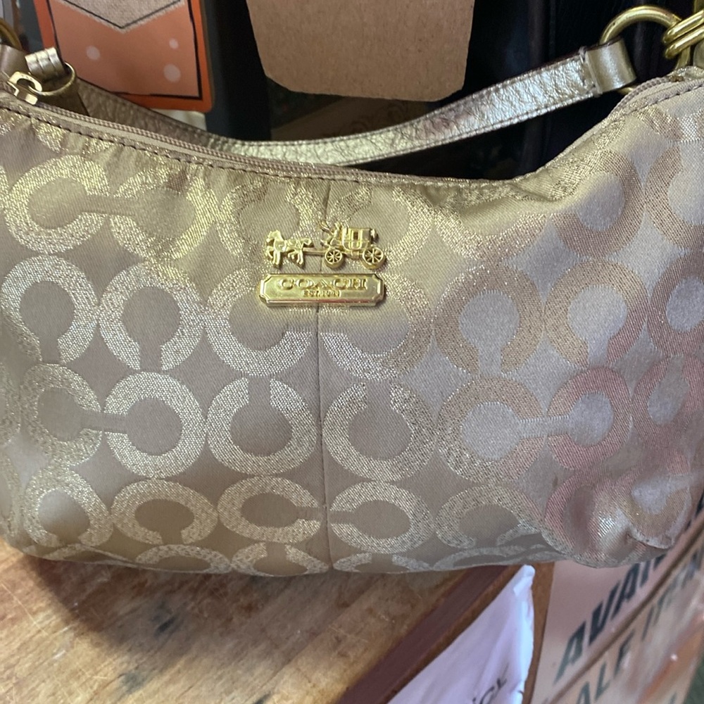 Coach gold bag